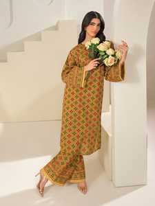 Jilani Exporters Ladies Casual Dress Set Traditional <b>Design</b> Lawn Shalwar Kameez Reasonable <b>Market</b> Price - Product Image 6