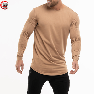 Camiseta Unisex Heavyweight Long Length Mock Neck, camiseta en blanco de estilo cuadrado de alta calidad para hombre - Product Image 5