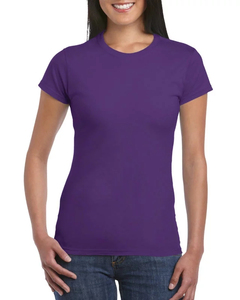 Camisetas sólidas de algodón 100% personalizadas para mujer Jersey de verano de secado rápido con mangas cortas Ropa cómoda - Product Image 4