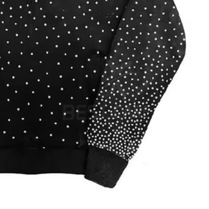 Chándal de diamantes de imitación transpirable ligero para hombre con logotipo personalizado 2025, ropa de invierno informal a precio mayorista - Product Image 6