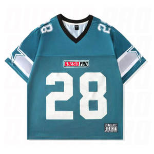 Camiseta de Fútbol Americano de Poliéster y Spandex con Estampado Digital, Totalmente Personalizada, Ropa Deportiva para Fanáticos, Secado Rápido, Impresión por Transferencia de Calor - Product Image 5