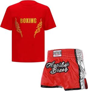 Nouveau Style professionnel personnalisé boxe uniforme de haute qualité MMA Kickboxing vêtements porter ensemble Muay Thai court et chemise vêtements de combat - Product Image 5