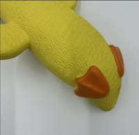 Jouet pour chien en caoutchouc latex écologique qui couine, canard jaune, interactif, à mâcher pour les animaux de compagnie de grande et moyenne taille, pour un usage quotidien