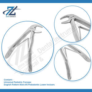 Patrón inglés Klein #5 Pedodoncia Inferior Incisivos Calidad alemana Starnderd Instrumentos quirúrgicos dentales Fabricante Pakistán - Product Image 4