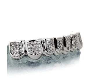 กริล925เงินสเตอริลสเตอริลส์เพชรน้ำแข็งส่วนตัวที่ไม่เหมือนใครสำหรับจี้ฟันที่มีสเน่ห์ตามสั่ง - Product Image 3