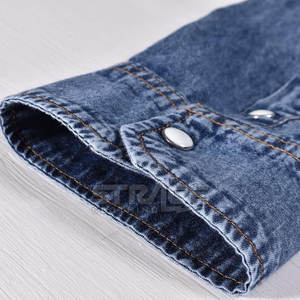 Camisa Vaquera Informal Transpirable 100% Algodón Duradera con Ajuste Equilibrado, Superficie Lisa, Características Ecológicas de Alta Calidad - Product Image 4