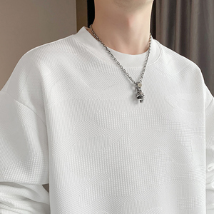 สเวตเตอร์แบบสวมหัวไม่มีฮู้ดไซส์ใหญ่พิเศษสำหรับผู้ชายเสื้อผ้าตามสั่งโลโก้ได้ตามต้องการ - Product Image 5