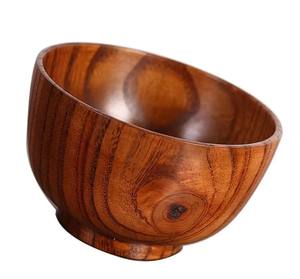 Bol en bois de teck naturel durable et élégant - Product Image 1