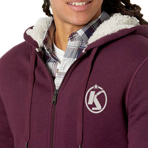 Sudadera con capucha de lana para hombre, prenda deportiva masculina de alta calidad, transpirable, de Color personalizado, bajo nivel de protección, para invierno - Product Image 5