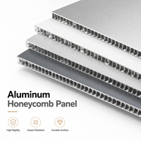 Panneau en nid d'abeille en aluminium AHP gris argenté avec revêtement PVDF personnalisé, résistant à la décoloration, qualité extérieure pour mur extérieur de villa