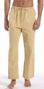 2025 Vintage grande taille hommes pantalons haute qualité léger tricoté toile séchage rapide taille moyenne Style lavé - Product Image 2