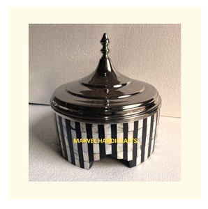 Casserole de service en acier inoxydable, incrustation de nacre en bois, chauffe-aliments, pot chaud, serpillière, ensembles d'ustensiles de cuisine - Product Image 3