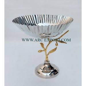 Classic Design <b>Table</b> Decorative Bowl Deluxe Quality Shinning Polished Metal Steel Material Bowl Home Decoration Dinnerware Bowl - Product Image 1