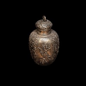 สไตล์คลาสสิกสร้างสรรค์ Retro แจกันความรู้สึกอาวุโสบรรเทาสําริดแห้งโมเดิร์นแจกันดอกไม้ตกแต่งแจกันโลหะ - Product Image 3