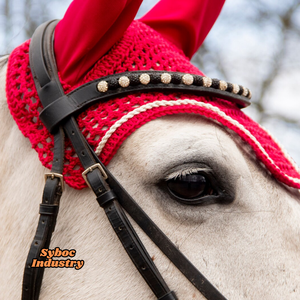 Oreille de cheval Net Sound Handmade Bonnet Style Custom Horse Fly Veil - Product Image 4