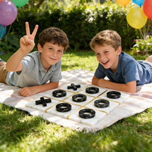 ชุดหมากรุกอะคริลิกหรูหราแบบกำหนดเอง คอลเลกชันวอเตอร์เดล เกมลูไซต์ ของตกแต่งโต๊ะหมากรุกในร่ม เกมติ๊กแทคโท - Product Image 1