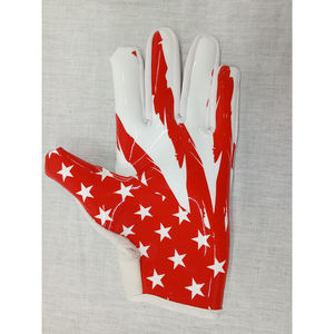 Nouveauté Gants de receveur de football sur mesure Design personnalisé Antidérapant Confortable Cuir synthétique Logo personnalisé Gants américains - Product Image 4
