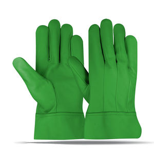 Guantes de soldadura TIG de cuero de grano de cabra de alta calidad Construcción resistente a chispas de calor para uso diario de barbacoa de extinción de incendios - Product Image 1