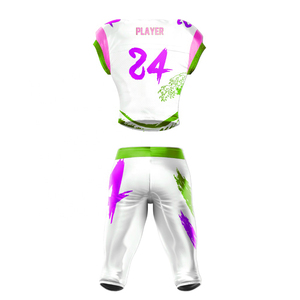 New Wholesale Breathable Plus Size American Football Jersey with Padded <b>Pants</b> Custom Sublimated Polyester Sportswear Uniform Set - Product Image 6