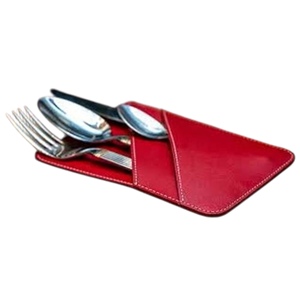 ที่ใส่ช้อนส้อมมีดหนังแท้สำหรับร้านอาหาร, เครื่องใช้บนโต๊ะอาหารหนังแท้เป็นมิตรกับสิ่งแวดล้อม - Product Image 3