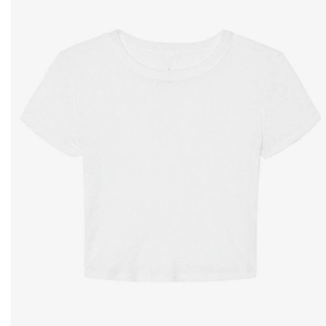 Nouveauté, haut court en maille à carreaux d'été de haute qualité pour femmes, t-shirt streetwear, séchage rapide, respirant, 100% coton, personnalisable - Product Image 3