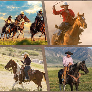 Bridon de cheval en cuir épais Ranch, 5/8\" x 8', qualité supérieure, huilé, poids lourd, style western, taille réglable 35-66 cm/13,78-25,98 pouces, cassé - Product Image 4