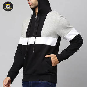 Diseño personalizado 100% algodón hecho hombres media cremallera Sudadera con capucha peso ligero de calidad superior media cremallera sudaderas con capucha para hombre - Product Image 4
