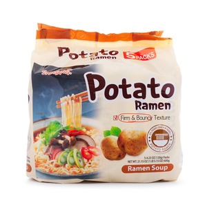 Haute qualité pour ramen instantané avec pommes de terre frites 140g X5 en vrac 120g Pack 0 graisse cuisson en 3 minutes achat en ligne disponible - Product Image 3