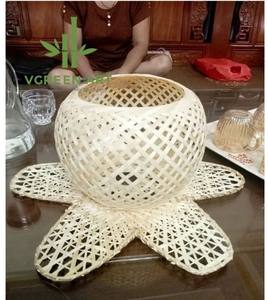 Lámpara colgante de bambú de ratán tejido Natural, decoración de pared tradicional moderna para el hogar, arte para decoración de restaurante hecha a mano - Product Image 2