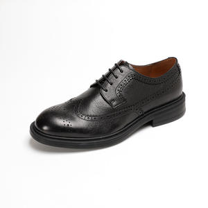 Zapatos Casuales de Negocios de Cuero para Hombre, Suela Antideslizante, Plantilla Acolchada para Usar Todo el Día, Zapatos Casuales de Cuero para Hombre - Product Image 1