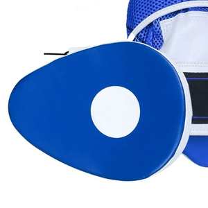 Custom Made Gold Cowhide Leather <b>Focus</b> Mitts Professional Training Curved <b>Focus</b> <b>Pads</b> OEM Customized Boxing Punch Mitts - Product Image 4