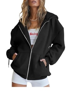 Sudadera con Capucha Onstyle Streetwear, Sudadera con Capucha Cortavientos de Forro Polar, Personalizable, Lisa, Lavada al Ácido, con Cierre de Tres Capas para Hombre - Product Image 1