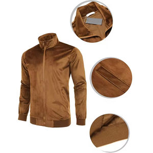 Ensemble de survêtement streetwear tendance en velours épais et écologique de haute qualité pour homme, idéal pour l'hiver - Product Image 3