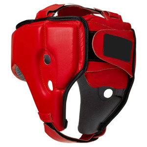 Offre Spéciale Boxe Couvre-chef Tête Garde Logo Personnalisé Rouge et Noir Couleur Combat Respirant Élégant Tête Garde - Product Image 3