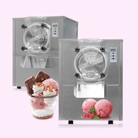 Machine à glace dure commerciale ICM-12, 15-20L/H, congélateur à gelato en acier inoxydable, 110V 220V, pour lait et fruits