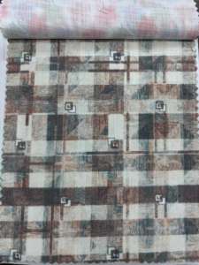 Tissu en coton biologique de qualité supérieure et en gros, imprimé numérique, écologique, pour chemises et robes - Product Image 3