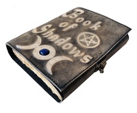 Libro de sombras para escribir, cuaderno de oración, diario de cuero vintage, libros de brujería, diario de mecán hecho a mano, diario de poetría en blanco