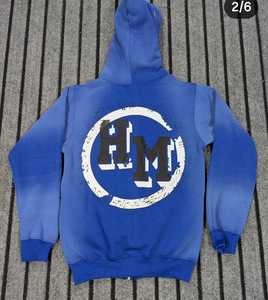 ชุดกีฬากันหนาวแบบมีซิปสำหรับผู้ชายเสื้อฮู้ดซักกรดชุดวอร์มแนวสตรีทแบบกำหนดเอง - Product Image 2