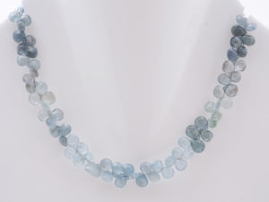 Natural Faceted <b>Aquamarine</b> Beads Green Blue Gemstone Strands Loose Oval Drop Shapes - Product Image 2