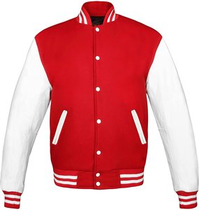 Vestes universitaires de haute qualité brodées vestes universitaires pour hommes vestes de baseball Letterman en cuir - Product Image 6