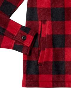 Haute qualité hommes laine Plaid bouton chemise vestes à manches longues flanelle veste col rabattu capuche classique lâche Plaid Design - Product Image 6