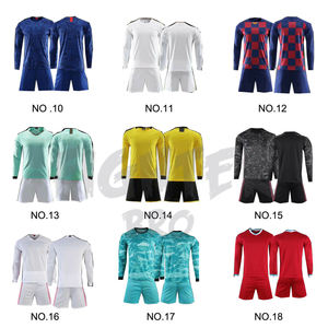 Jersey de fútbol con cuello en V para adultos y niños, camisetas en blanco de secado rápido para jugador de fútbol - Product Image 2