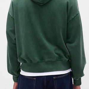 เสื้อฮู้ดผู้ชายคุณภาพสูงราคาส่ง พร้อมบริการออกแบบโลโก้ตามสั่ง และปลายแขนแบบริบ ให้ความสบายและสวมใส่สบายๆ แบบลำลอง - Product Image 6