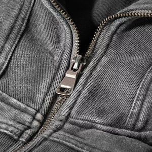 100% coton matériel éponge française Vintage lavage à l'acide sweat à capuche personnalisé respirant lourd nouveau Style à la mode panneau à capuche - Product Image 4