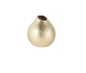 Vase en métal décoratif artistique pour la décoration intérieure, accent rustique pour l'entrée et la table de salon - Product Image 3