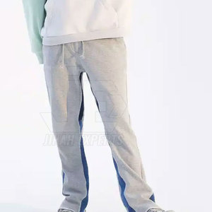 Pantalones de chándal apilados a buen precio para hombre, pantalones hechos a medida con el último diseño, pantalones de cintura alta o media para hombre, Pantalones rectos curvos a rayas - Product Image 4