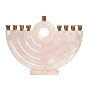 Menorá Moderna de Resina de Nogal para Celebraciones de Janucá, Elegante Candelabro Judío para Decoración Navideña, Gran Venta - Product Image 3