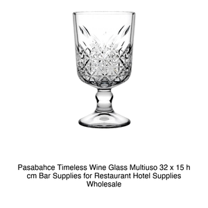 แก้วไวน์ Pasabahce Timeless Multiuso ขนาด 32 x 15 ซม. อุปกรณ์บาร์สำหรับร้านอาหาร โรงแรม ขายส่ง - Product Image 2