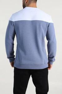 Venta al por mayor personalizado 350 Gsm mezcla de algodón hombres cuello redondo sudaderas transpirable otoño sudadera con posición del logotipo frontal - Product Image 6