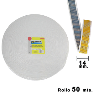 Nastro per Tende a Rullo Bicolore Wolfpack 14 mm. Rotolo da 50 metri - Product Image 1